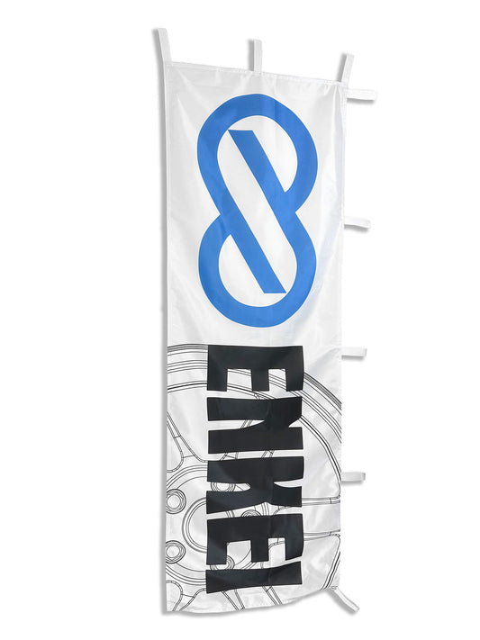 Enkei Wheels Branded Logo Nobori Flag